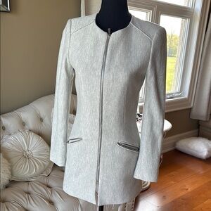 Zara Gray Blazer Tailored Slim Fit